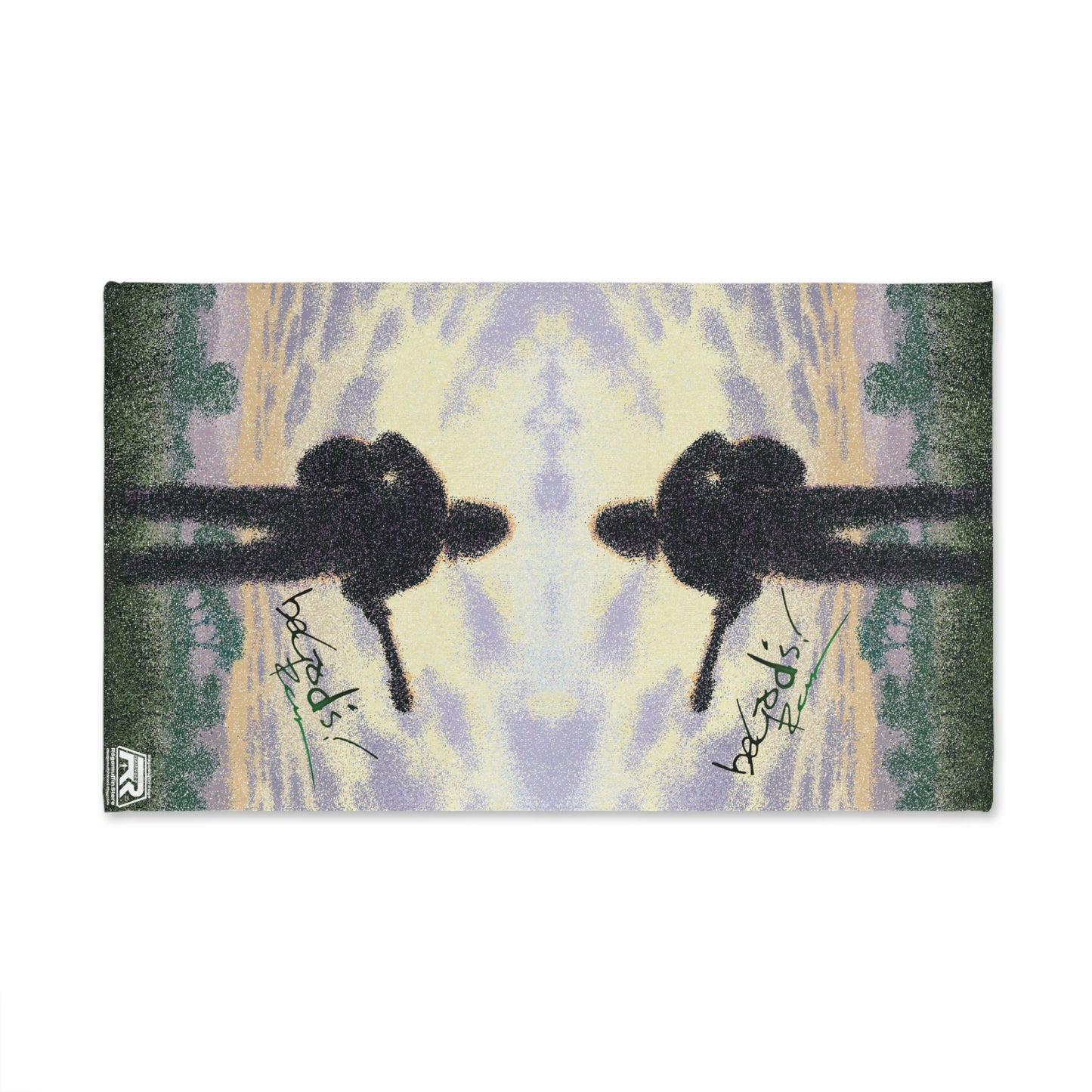 Rich Mullins Hand Towel Guitarist Silhouette Be Gods Autograph Bathroom Decor, Kitchen Towel, Cotton Towel, Unique Home Gift, CCM Lover Gift