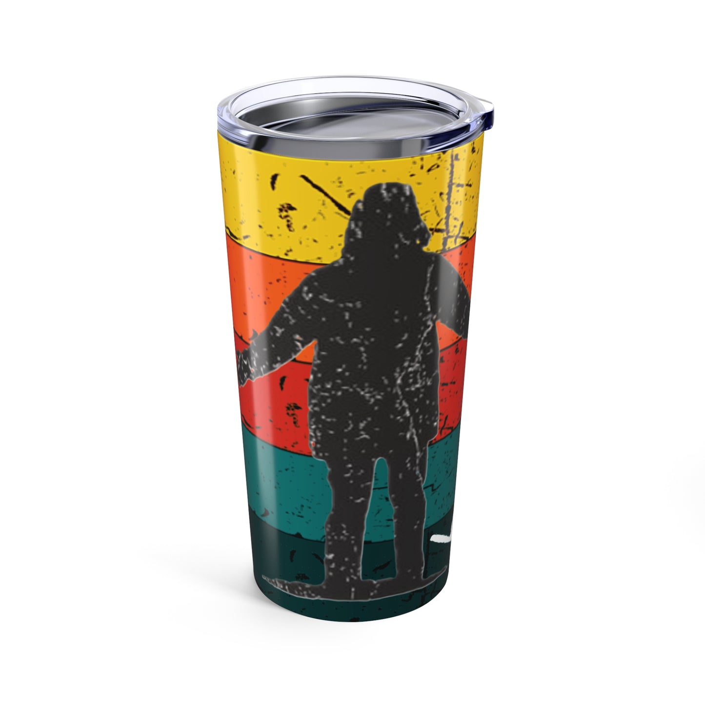 Rich Mullins 20oz Tumbler Be God s Autograph Faith Inspirational Drinkware Gift Cup Arrow Pointing to Heaven Retro Sunset Background