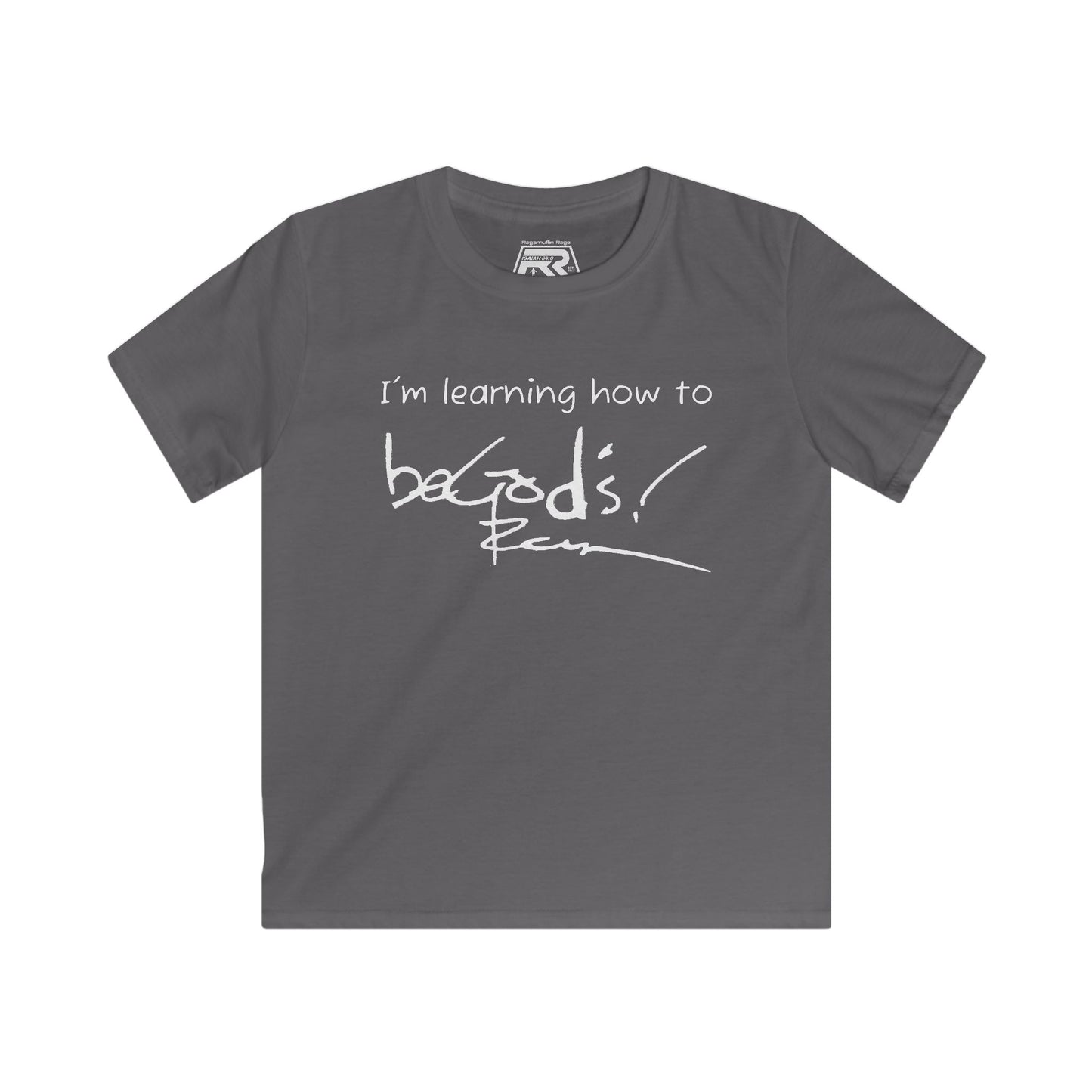 Rich Mullins Kids Softstyle Tee, Learning How to Be Gods, Playful Birthday Motivational T-Shirt, Youth Apparel, Fun Tee Shirt for Kids