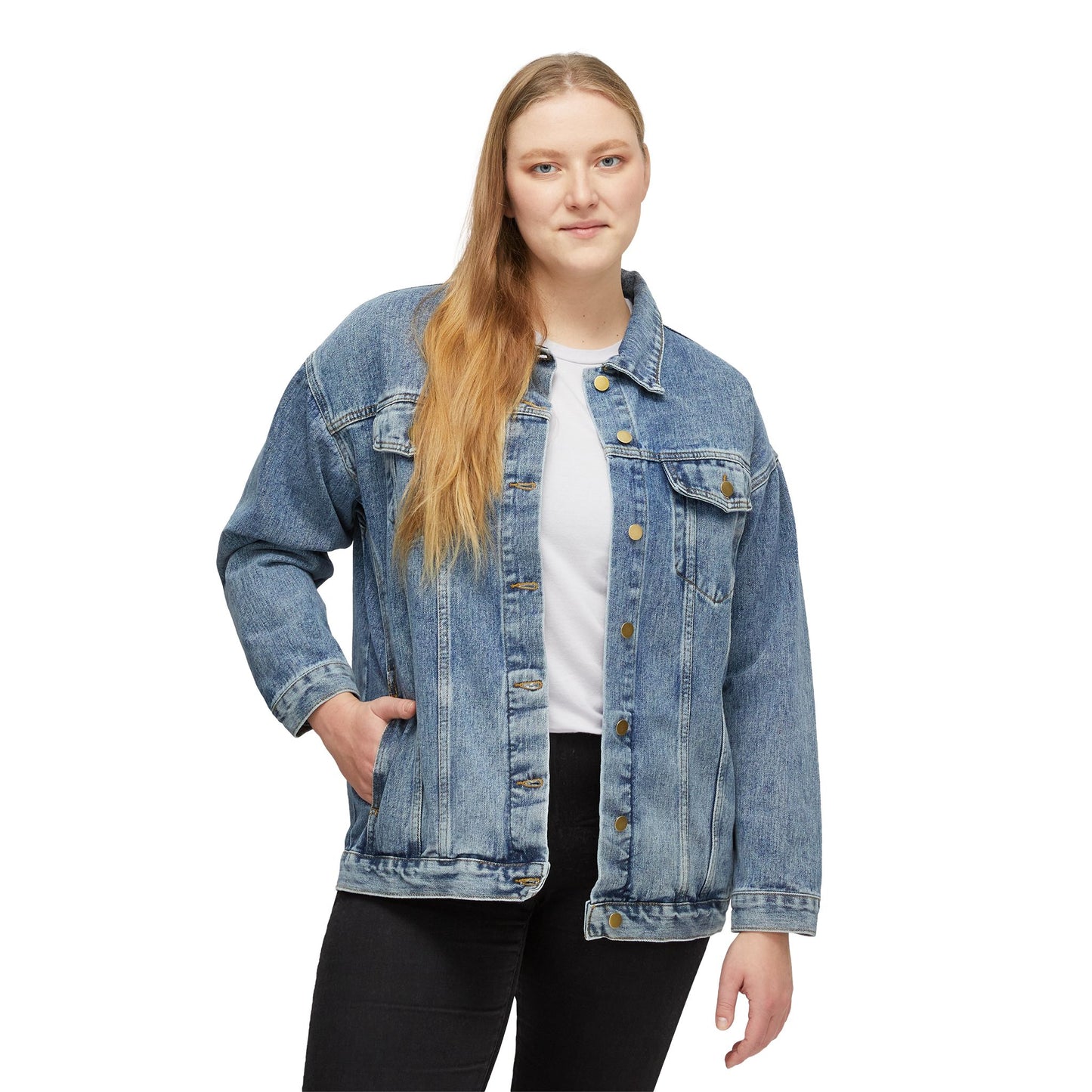 Rich Mullins Womens Denim Jacket with Be Gods Autograph and Arrow Pointing to Heaven Silhouette Christian Music Fan Gift Inspirational Quote