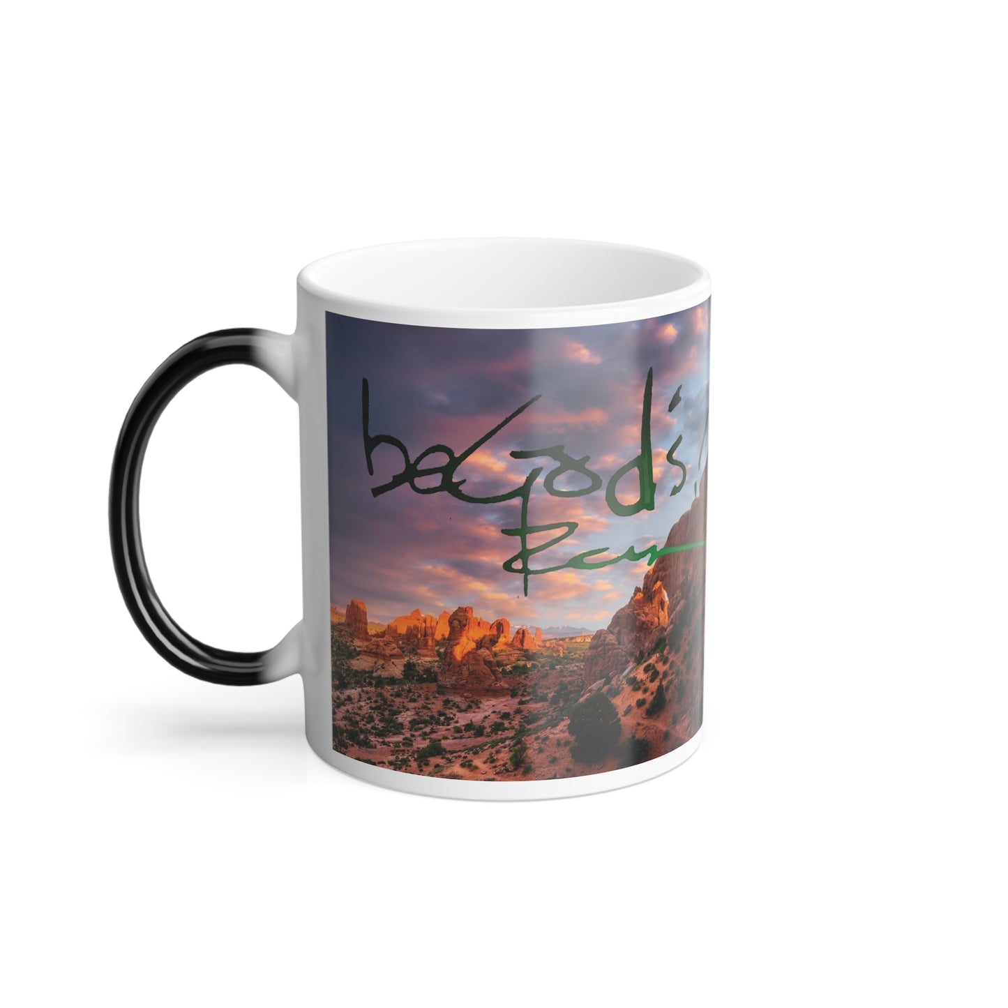 Rich Mullins Color Morphing Mug 11oz Be Gods Autograph Window Rock Arizona Navajo Nation Desert Landscape Rich Mullins and a Ragamuffin Band