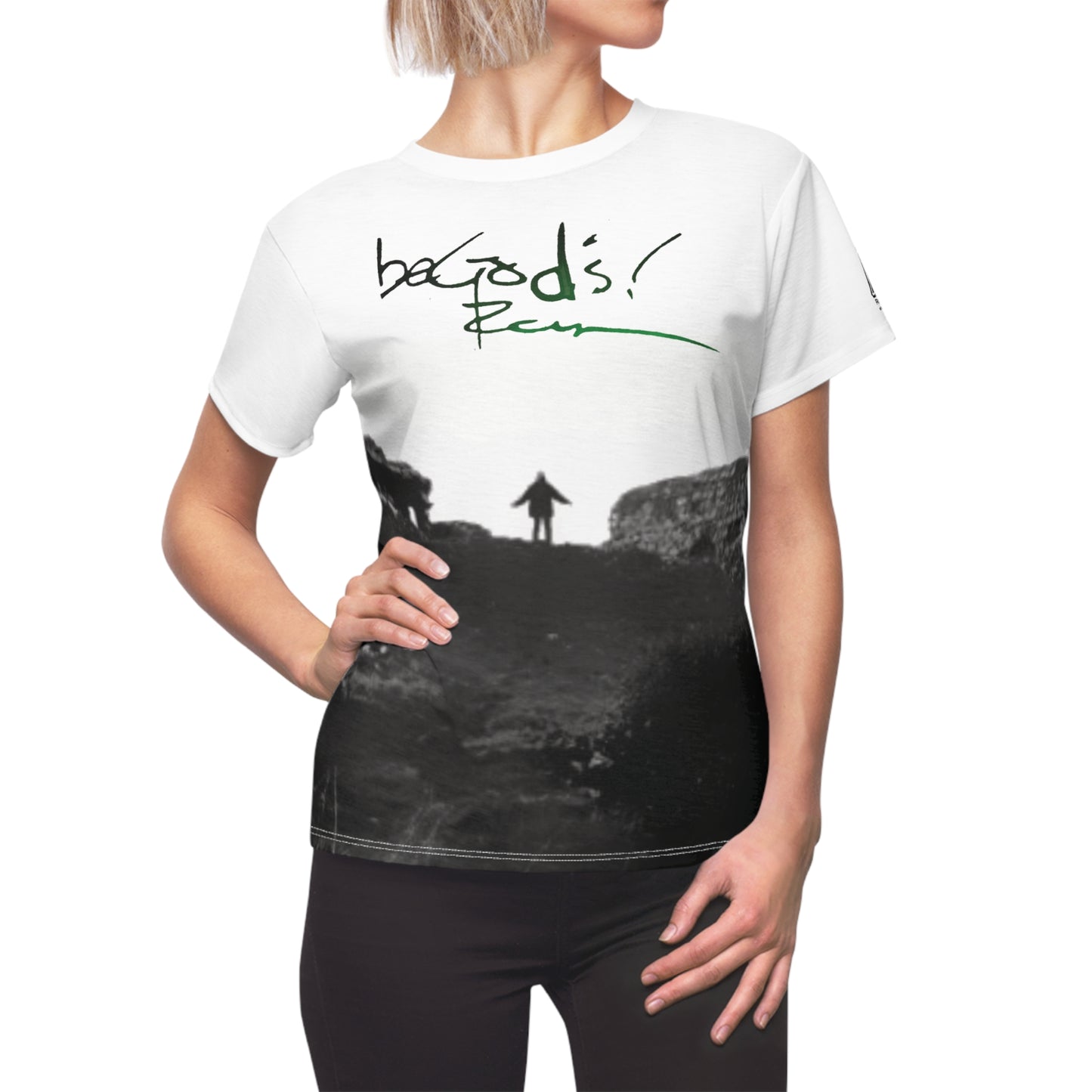 Ladies Rich Mullins Arrow Pointing to Heaven Be Gods Autograph Graphic T-Shirt, All-Over-Print Top, Christian Music CCM Tee, Christian Gift