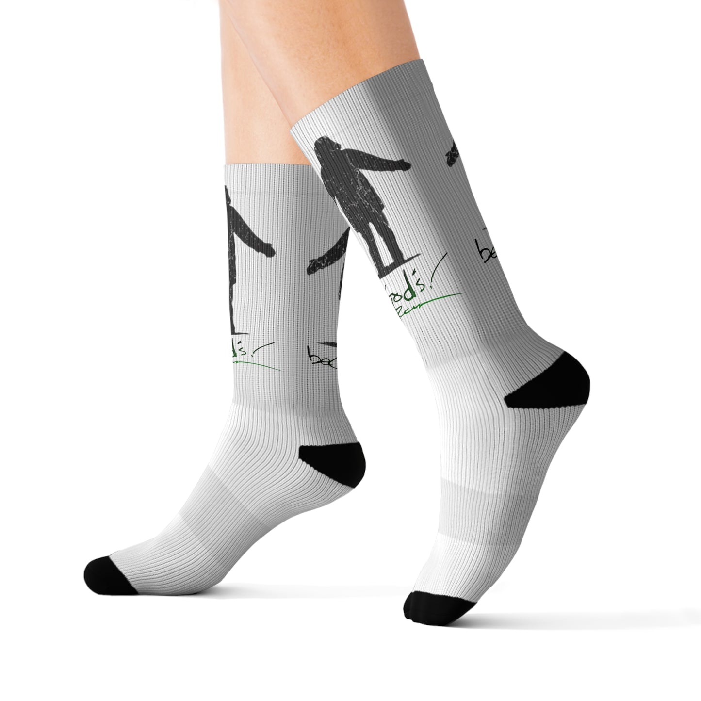 White Sublimation Socks Rich Mullins Autograph Be Gods Arrow Pointing to Heaven Contemporary Christian Music CCM Fan Gift Inspirational Sock
