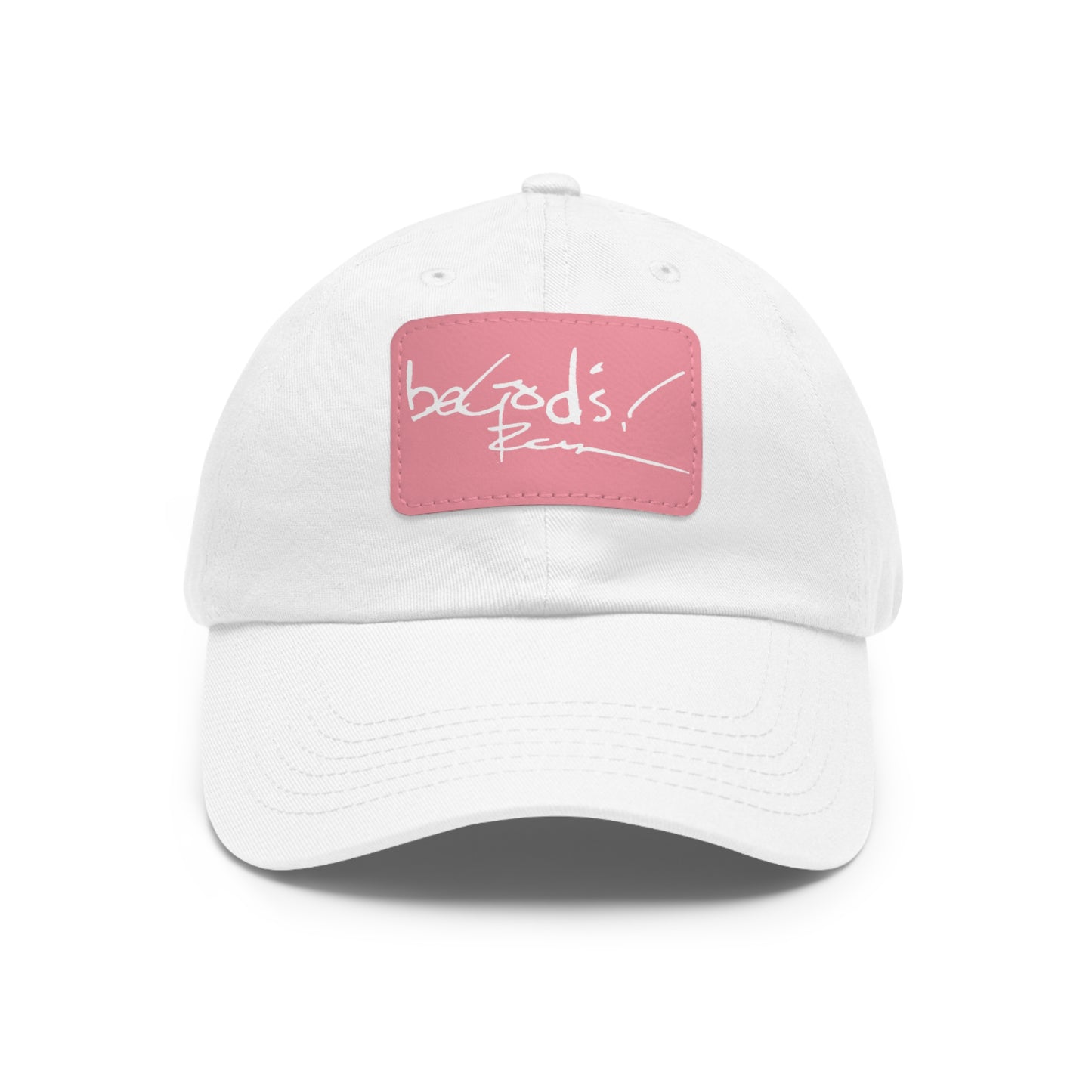 Rich Mullins Be God s Autograph Dad Hat, Rectangle Leather Patch Cap, Baseball Hat, Christian Cap, Religious Headwear, Inspirational Dad