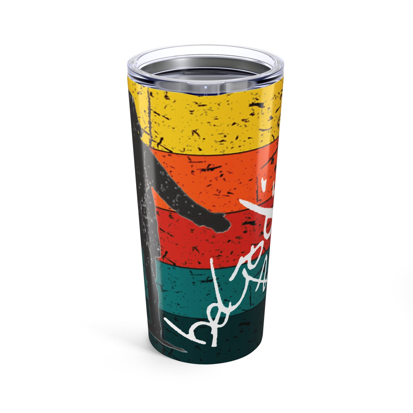 Rich Mullins 20oz Tumbler Be God s Autograph Faith Inspirational Drinkware Gift Cup Arrow Pointing to Heaven Retro Sunset Background