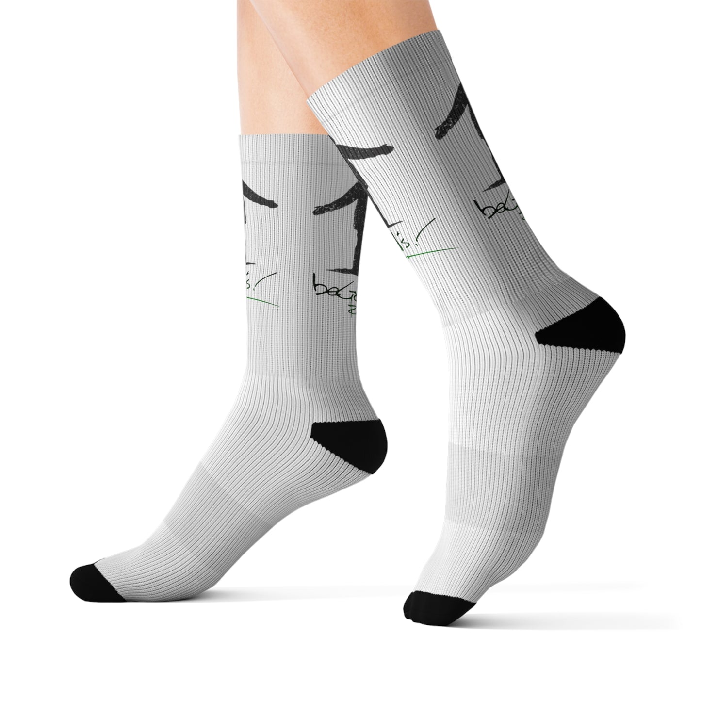 White Sublimation Socks Rich Mullins Autograph Be Gods Arrow Pointing to Heaven Contemporary Christian Music CCM Fan Gift Inspirational Sock