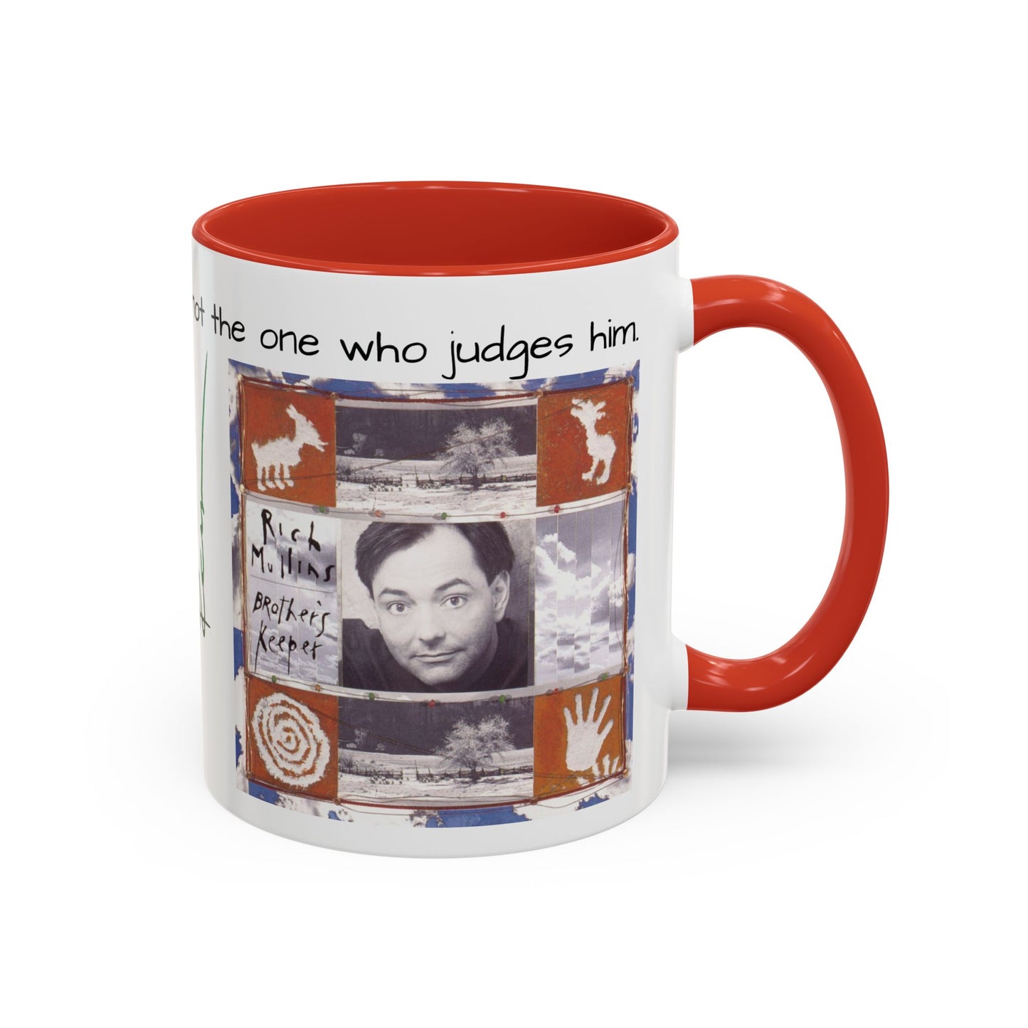 Rich Mullins Brothers Keeper Accent Coffee Mug with Be Gods autograph Inspirational Ceramic Tea Cup Christian Gift for Fan of CCM
