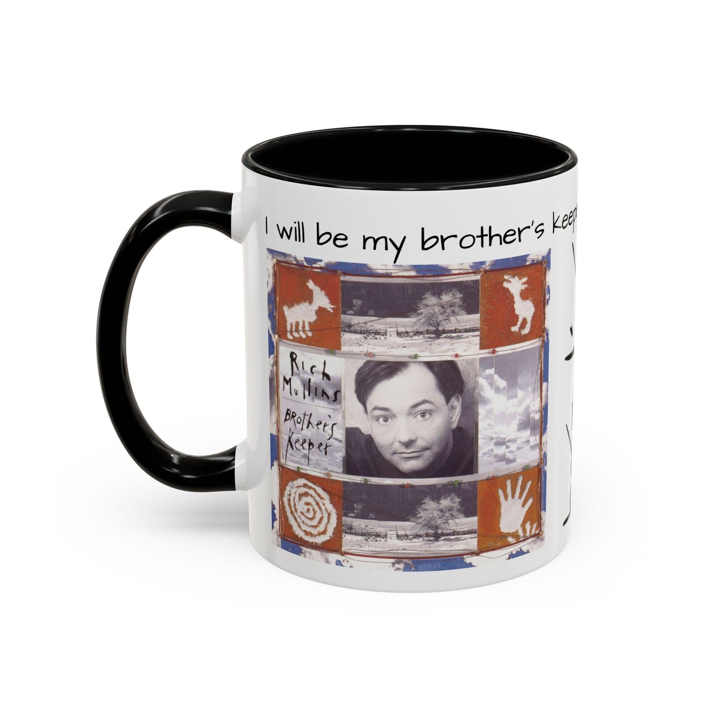 Rich Mullins Brothers Keeper Accent Coffee Mug with Be Gods autograph Inspirational Ceramic Tea Cup Christian Gift for Fan of CCM