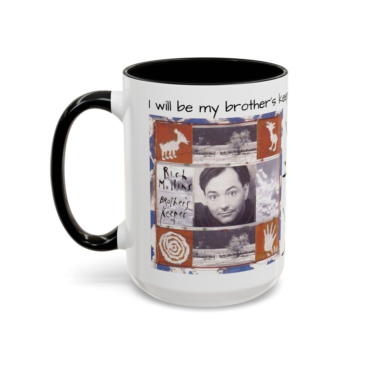 Rich Mullins Brothers Keeper Accent Coffee Mug with Be Gods autograph Inspirational Ceramic Tea Cup Christian Gift for Fan of CCM