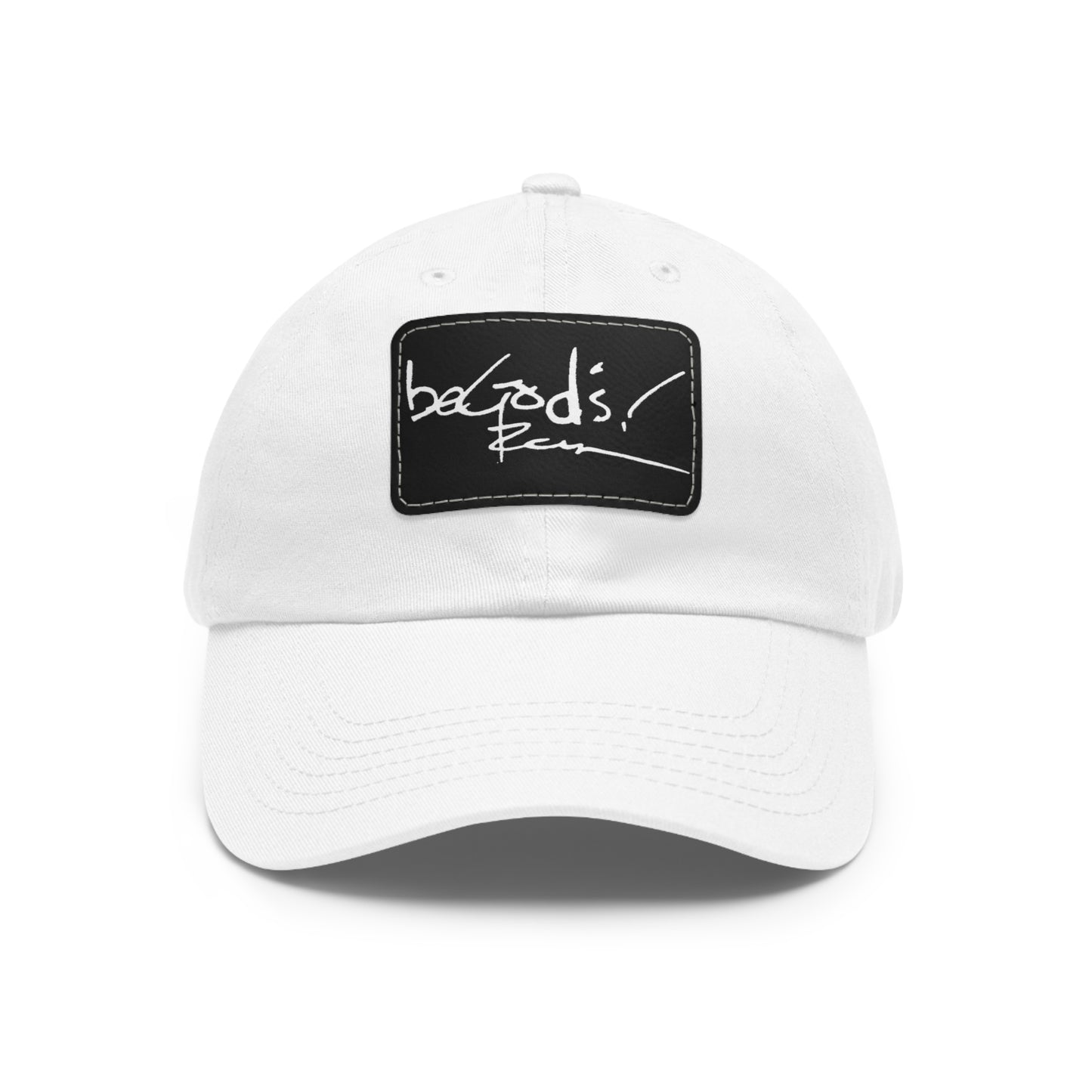 Rich Mullins Be God s Autograph Dad Hat, Rectangle Leather Patch Cap, Baseball Hat, Christian Cap, Religious Headwear, Inspirational Dad