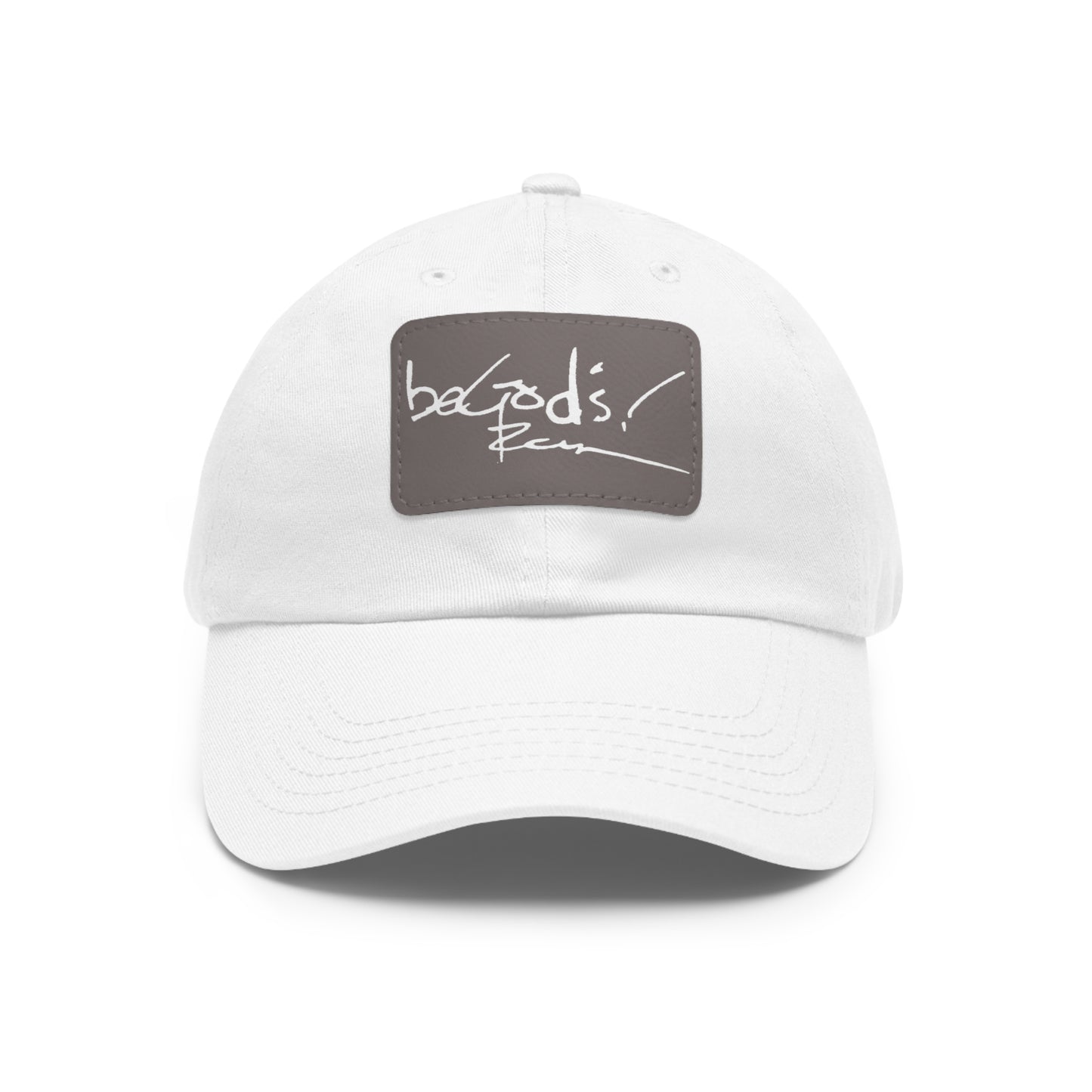 Rich Mullins Be God s Autograph Dad Hat, Rectangle Leather Patch Cap, Baseball Hat, Christian Cap, Religious Headwear, Inspirational Dad