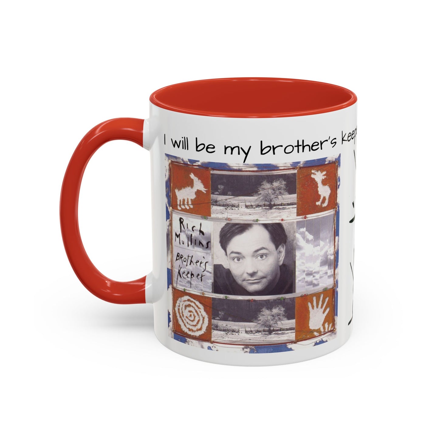 Rich Mullins Brothers Keeper Accent Coffee Mug with Be Gods autograph Inspirational Ceramic Tea Cup Christian Gift for Fan of CCM