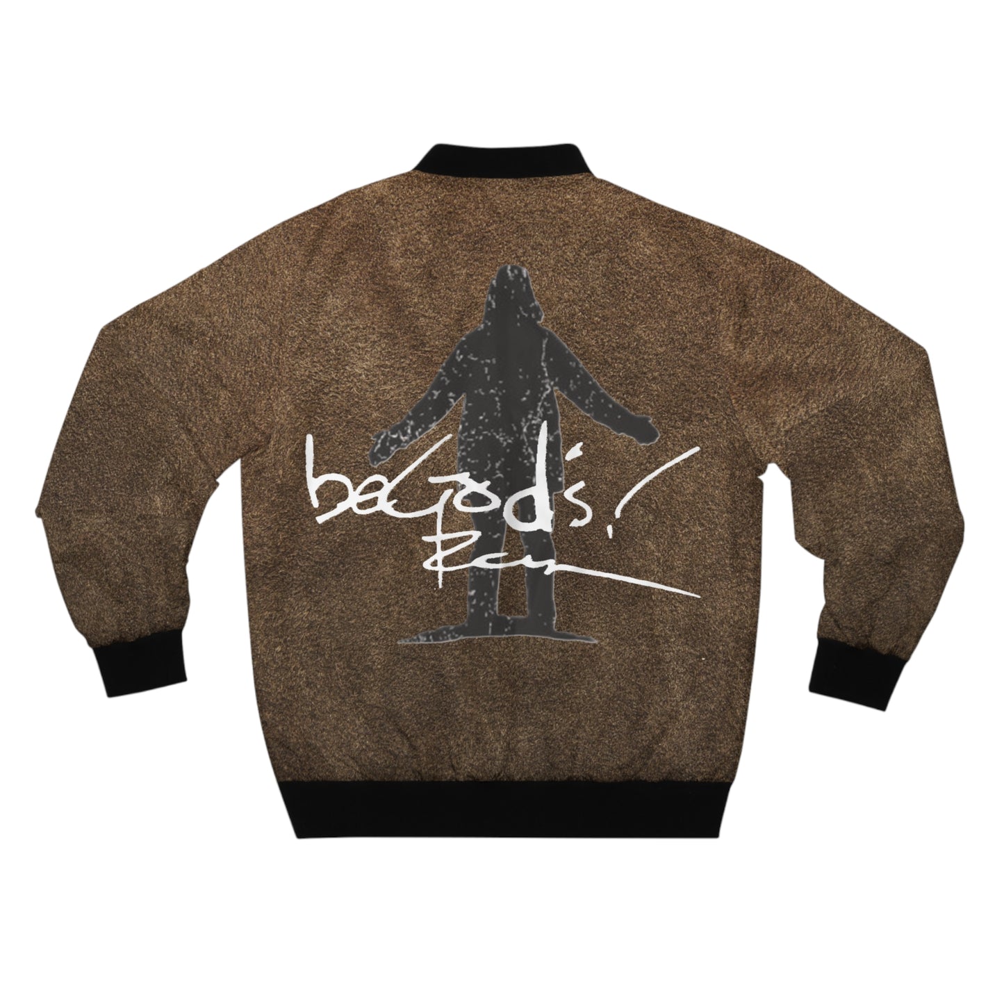Rich Mullins Mens Bomber Jacket with Be Gods Autograph and Arrow Pointing to Heaven Silhouette Christian Music Fan Gift Inspirational Quote