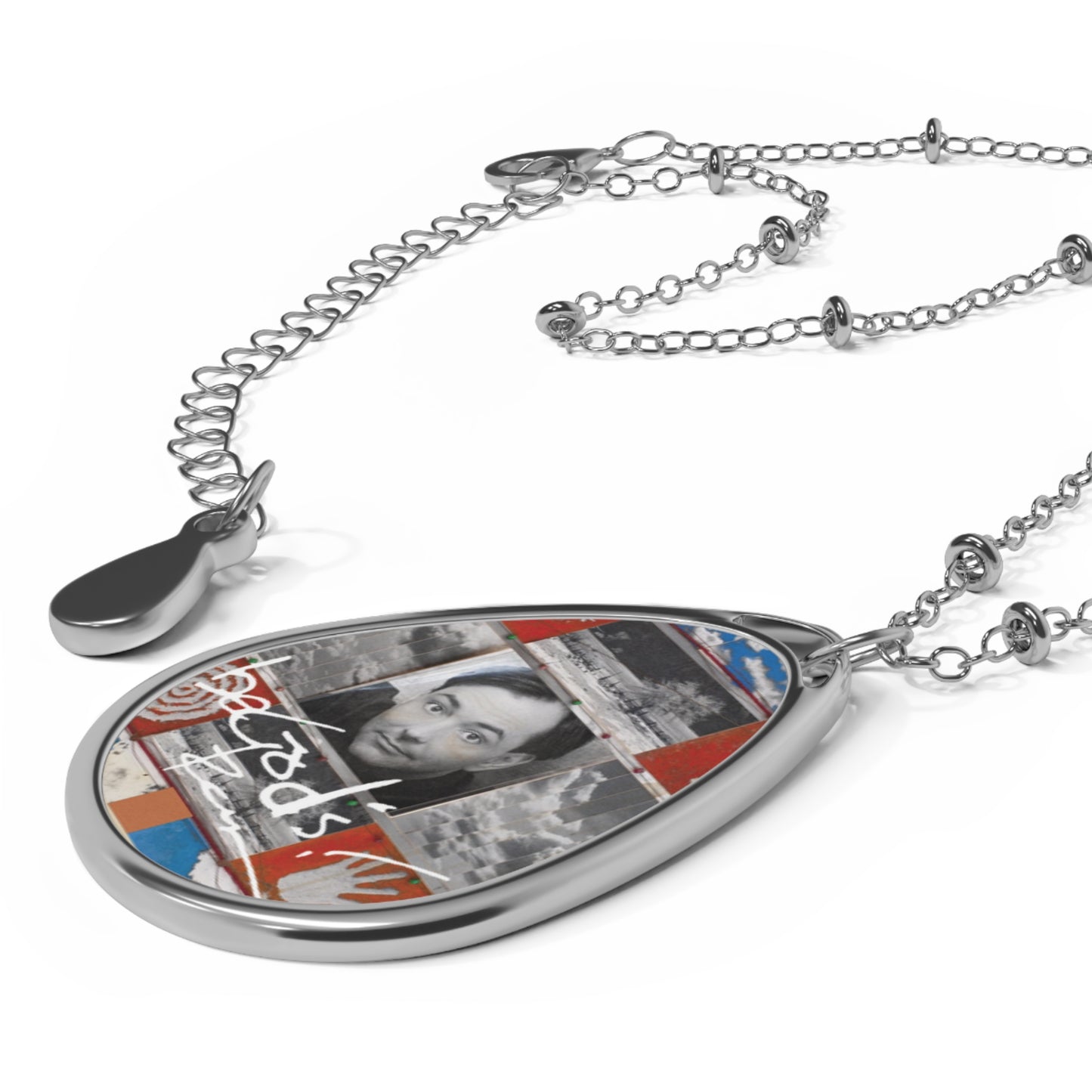 Rich Mullins Be God s Autograph Brothers Keeper Album Art Oval Pendant Necklace Christian Jewelry Inspirational Necklace, Oval Pendant Gift