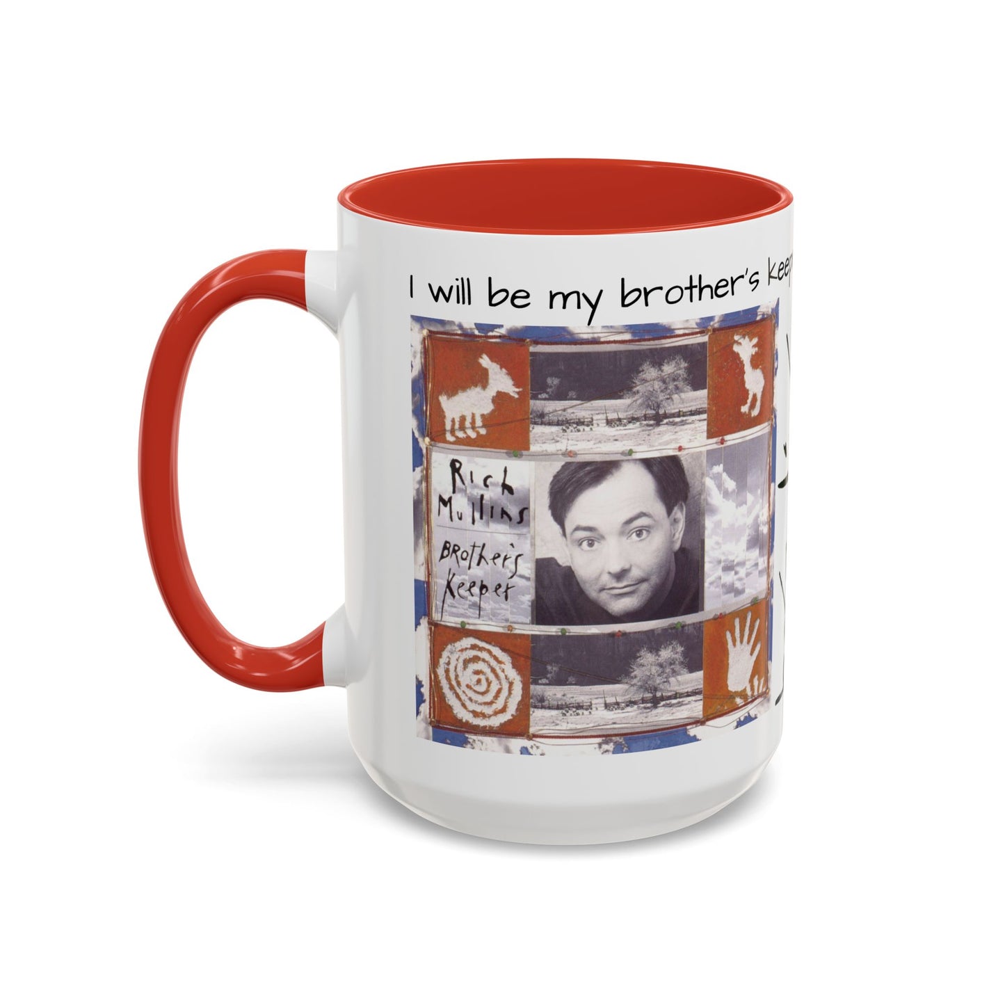 Rich Mullins Brothers Keeper Accent Coffee Mug with Be Gods autograph Inspirational Ceramic Tea Cup Christian Gift for Fan of CCM