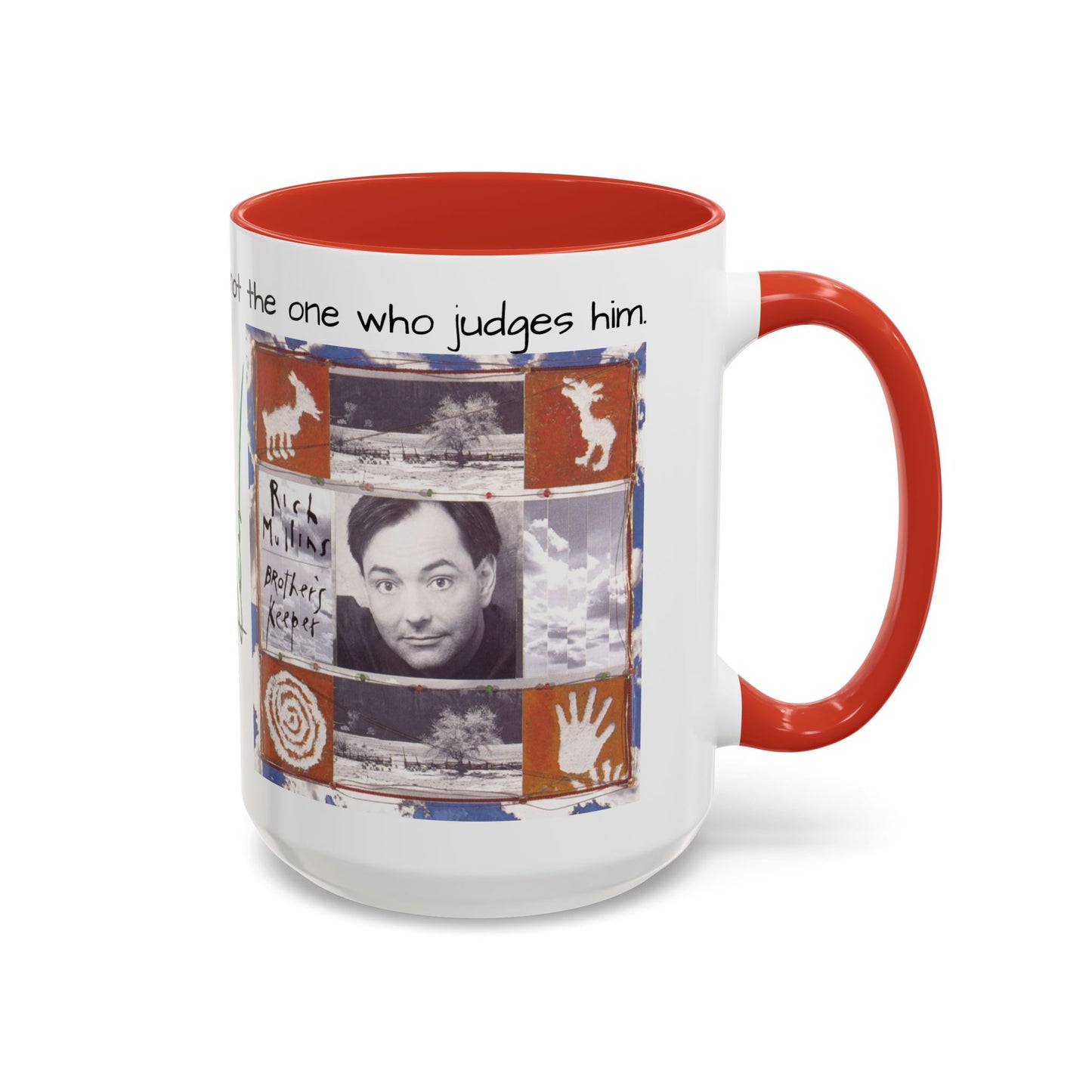 Rich Mullins Brothers Keeper Accent Coffee Mug with Be Gods autograph Inspirational Ceramic Tea Cup Christian Gift for Fan of CCM
