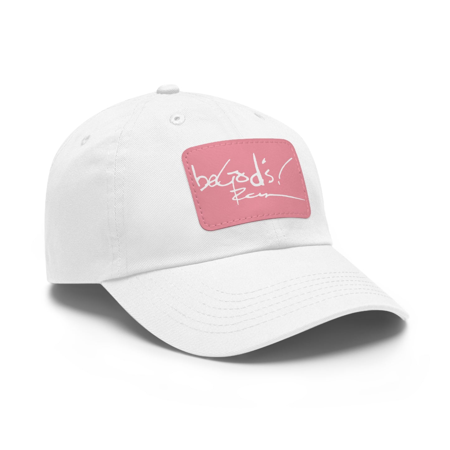 Rich Mullins Be God s Autograph Dad Hat, Rectangle Leather Patch Cap, Baseball Hat, Christian Cap, Religious Headwear, Inspirational Dad