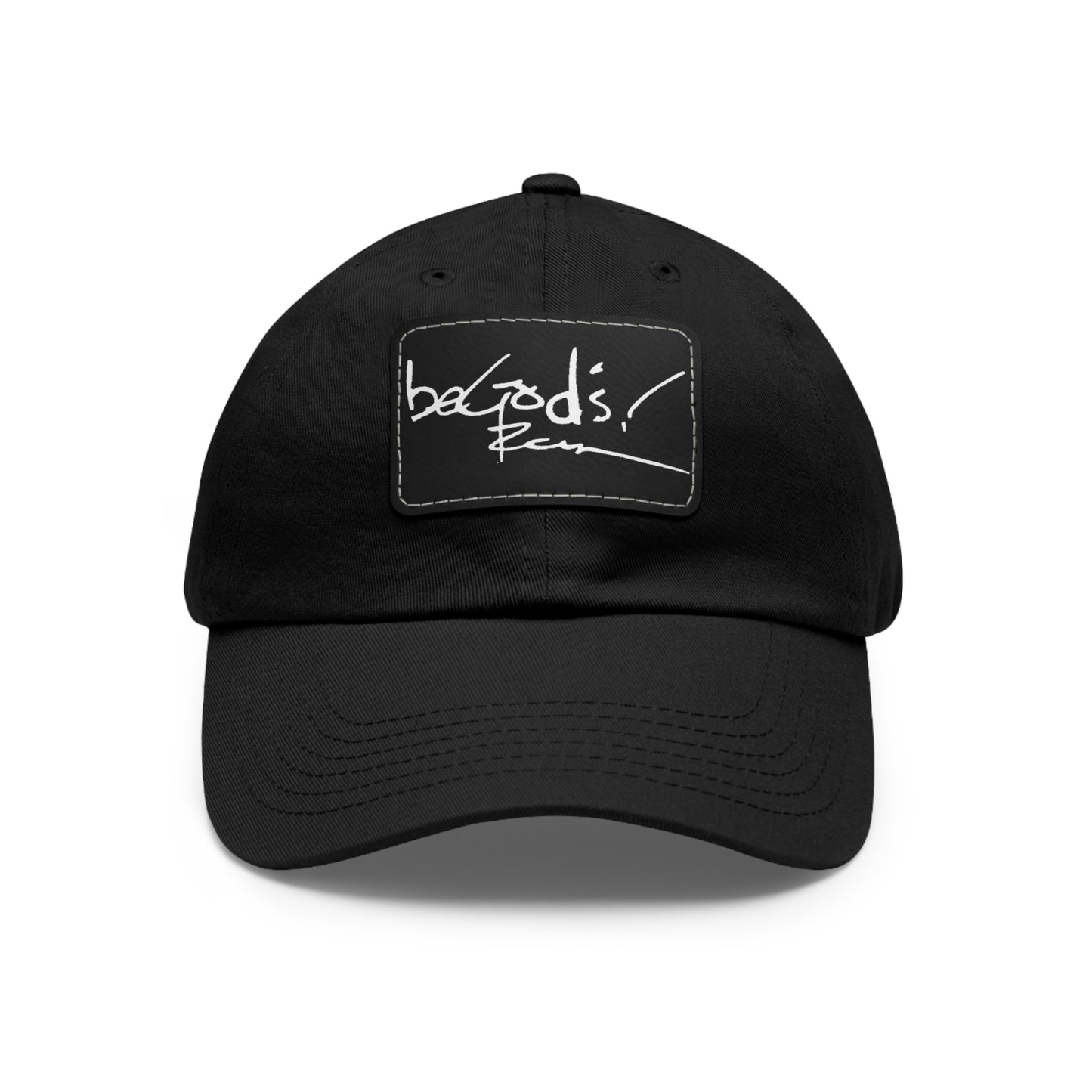 Rich Mullins Be God s Autograph Dad Hat, Rectangle Leather Patch Cap, Baseball Hat, Christian Cap, Religious Headwear, Inspirational Dad