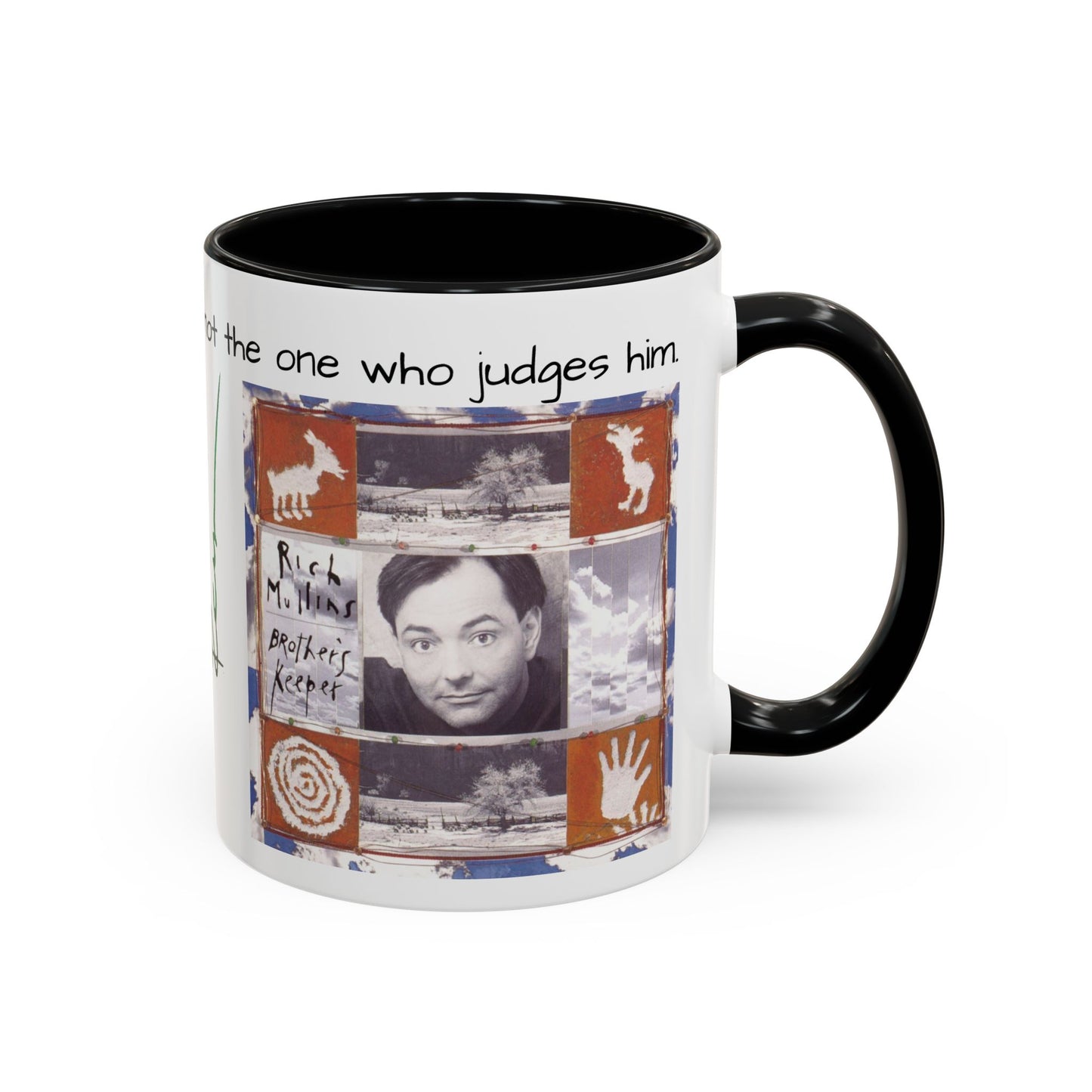 Rich Mullins Brothers Keeper Accent Coffee Mug with Be Gods autograph Inspirational Ceramic Tea Cup Christian Gift for Fan of CCM