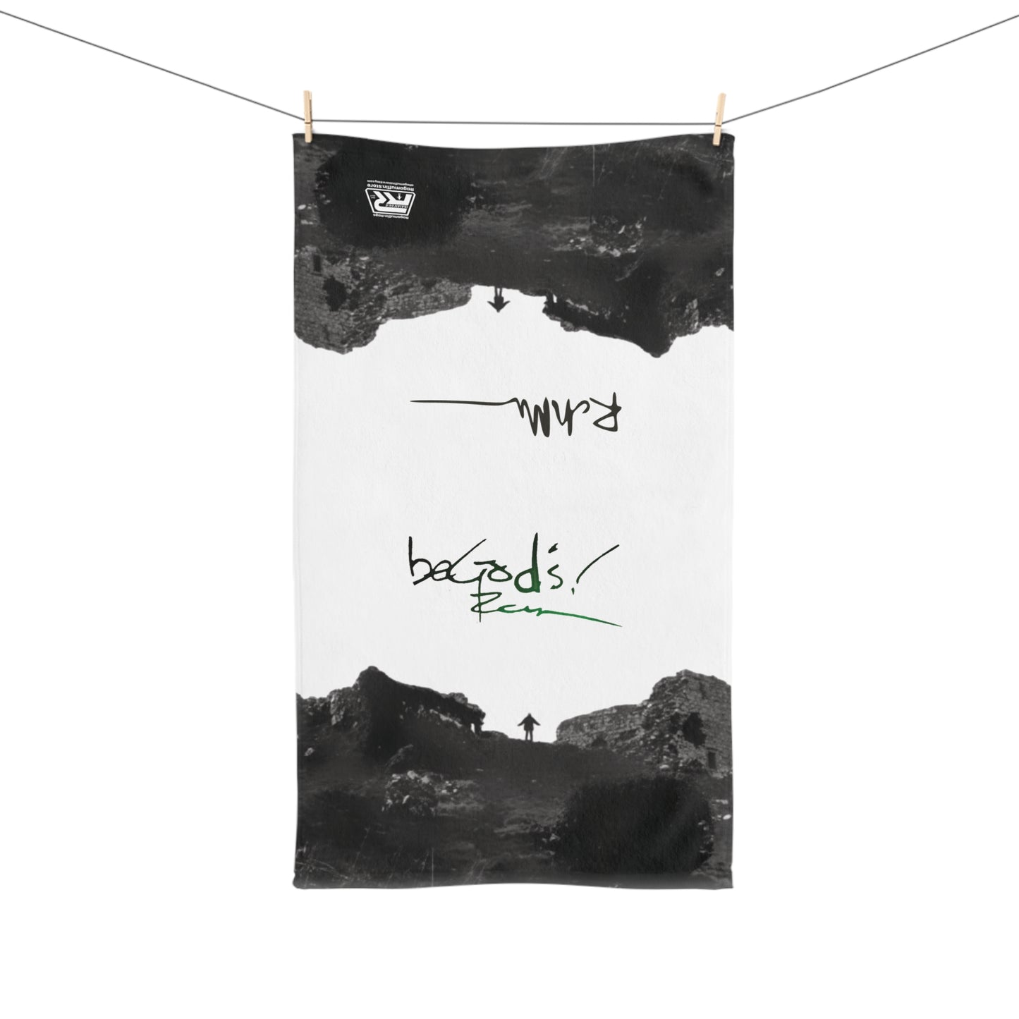 Rich Mullins in Ireland Hand Towel, Be Gods Autograph, Kitchen Decor, CCM Gift, Inspirational Towel, Unique Towel