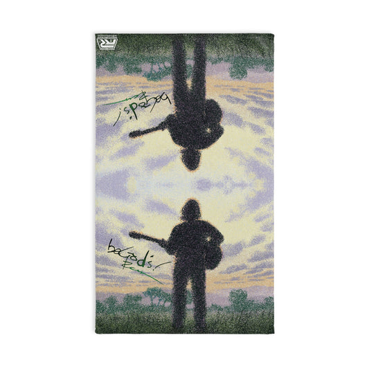 Rich Mullins Hand Towel Guitarist Silhouette Be Gods Autograph Bathroom Decor, Kitchen Towel, Cotton Towel, Unique Home Gift, CCM Lover Gift