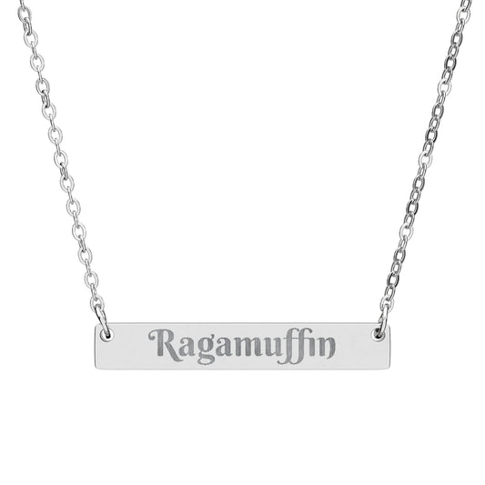 Personalized Horizontal Bar Necklace - Custom Engraved Jewelry for Gifts