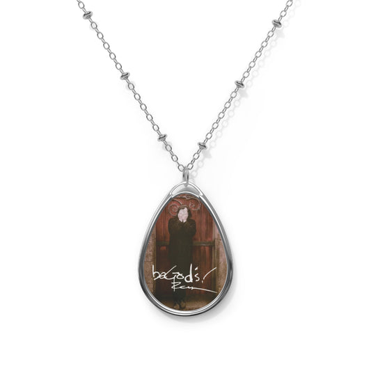 Rich Mullins Be God s Autograph Songs Album Art Oval Pendant Necklace, Christian Jewelry, Inspirational Necklace, Oval Pendant Gift