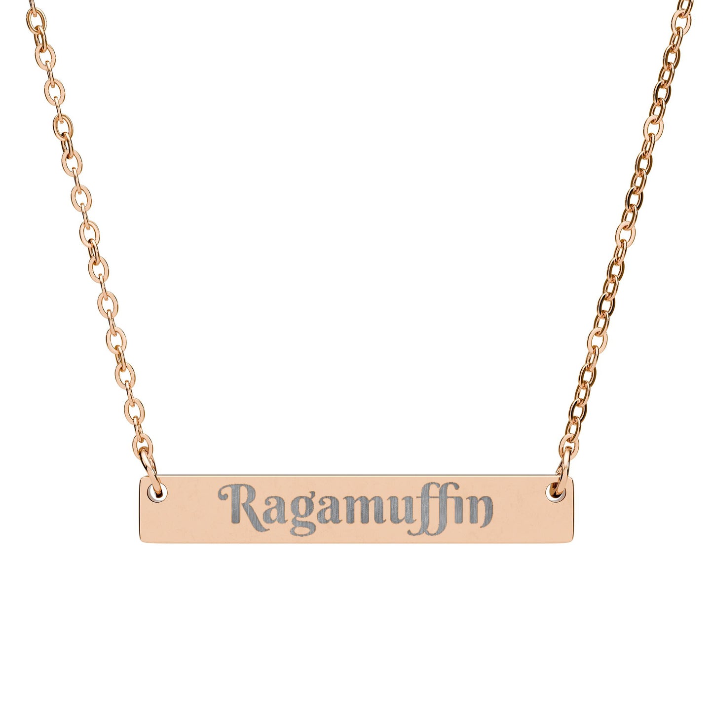 Personalized Horizontal Bar Necklace - Custom Engraved Jewelry for Gifts