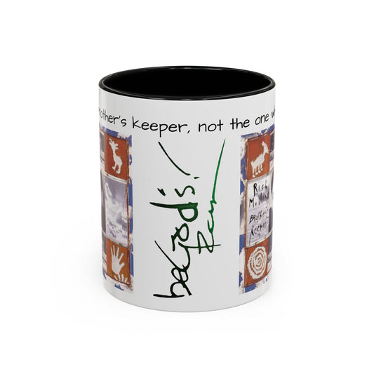 Rich Mullins Brothers Keeper Accent Coffee Mug with Be Gods autograph Inspirational Ceramic Tea Cup Christian Gift for Fan of CCM