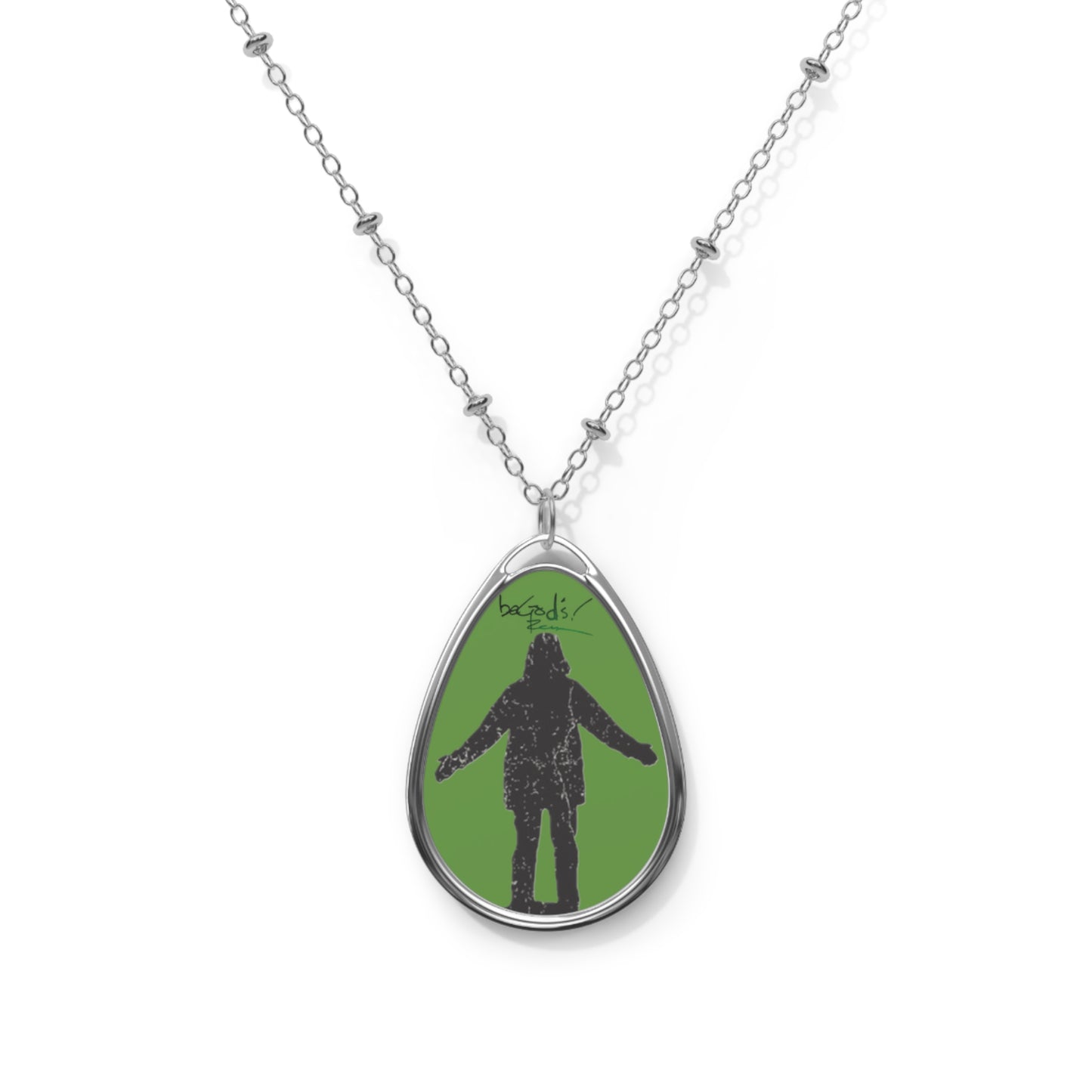 Rich Mullins Arrow Pointing to Heaven Be God s Autograph Oval Pendant Necklace, Christian Jewelry, Inspirational Necklace, Oval Pendant Gift